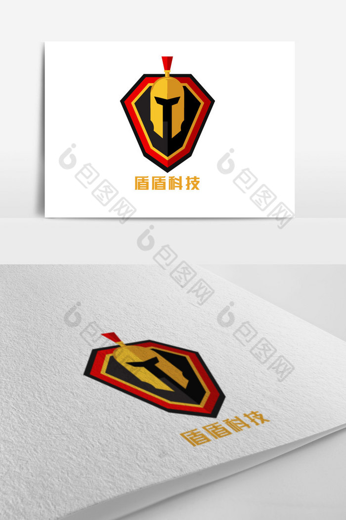 武士盾牌安全科技logo图片图片