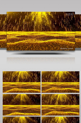 金色粒子雨晚会舞台图片
