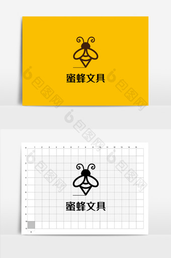 蜜蜂文具蜂蜜logo图片