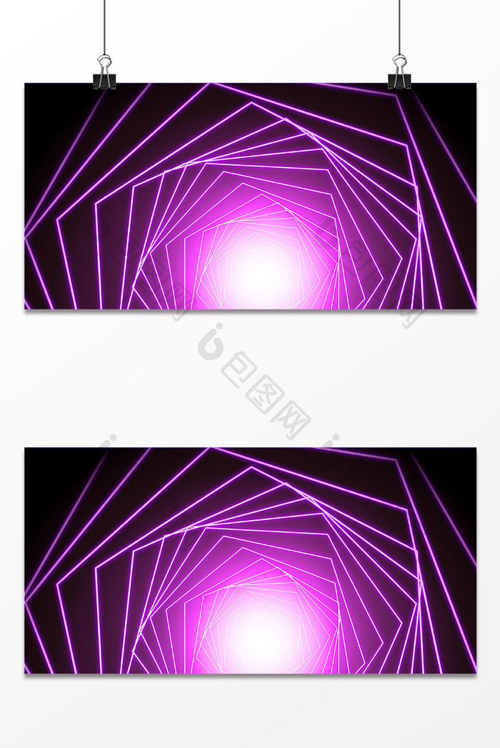 紫色科技空间背景