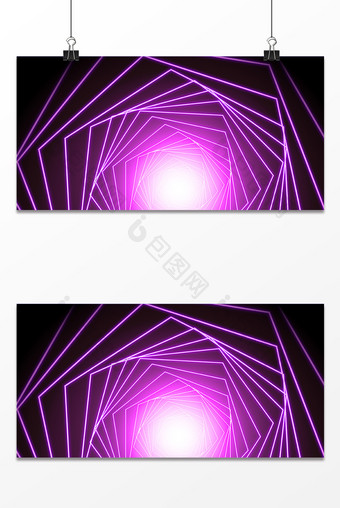 紫色科技空间背景图片