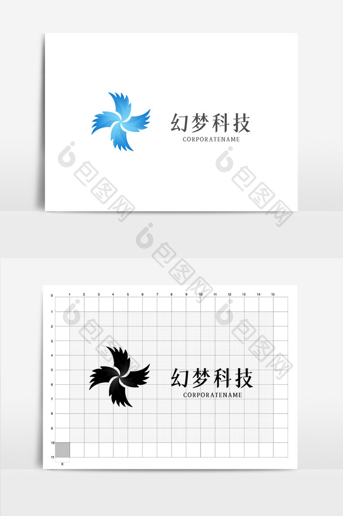 幻梦科技互联网简约时尚logo