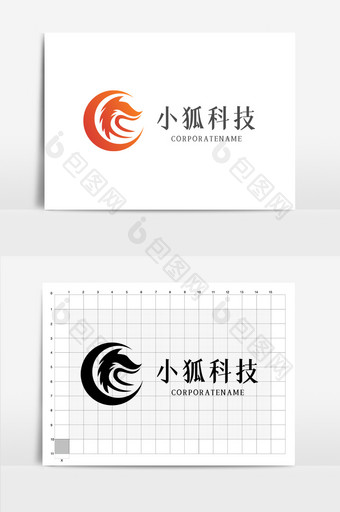 小狐科技互联网简约logo图片