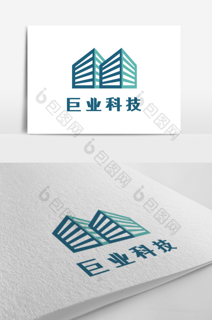 绿色城市科技创意logo设计