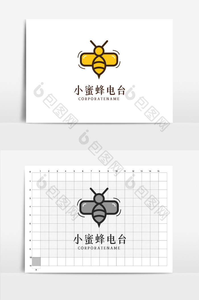 小蜜蜂电台网络科技互联网logo