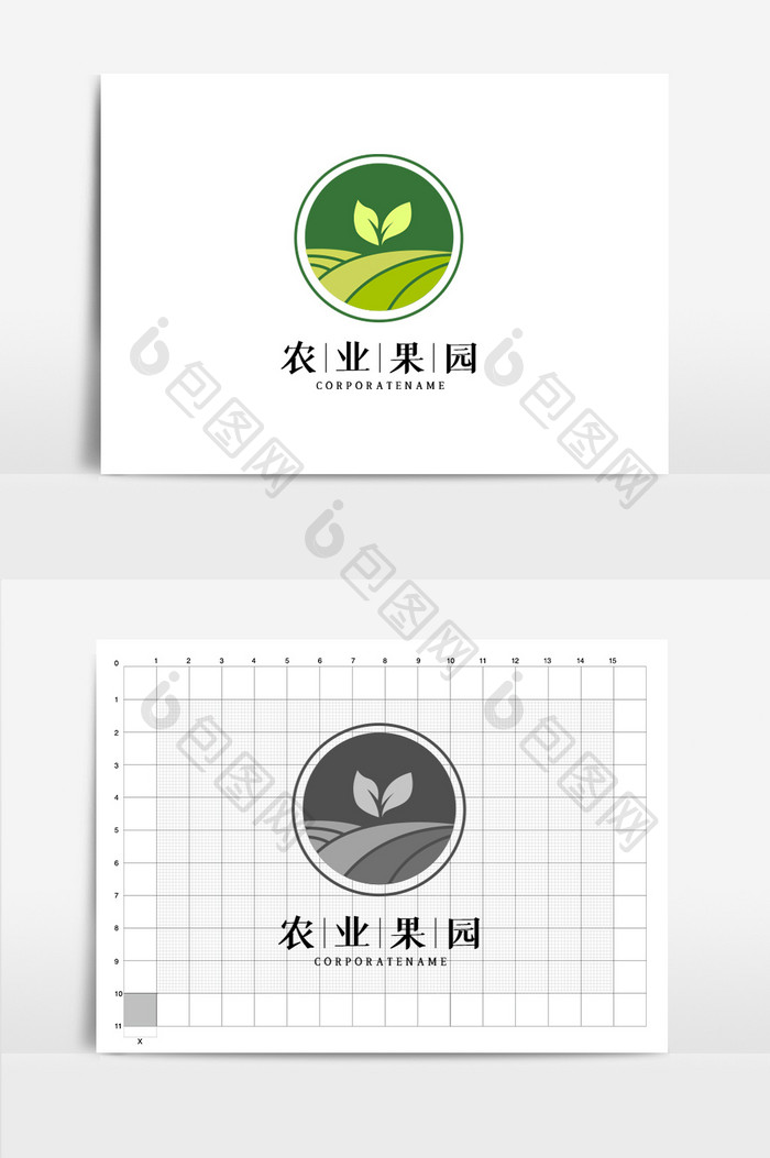 农业果园农田logo