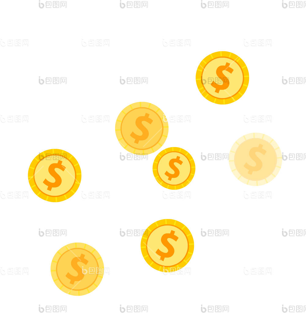 卡通金币图片-卡通金币素材免费下载-包图网