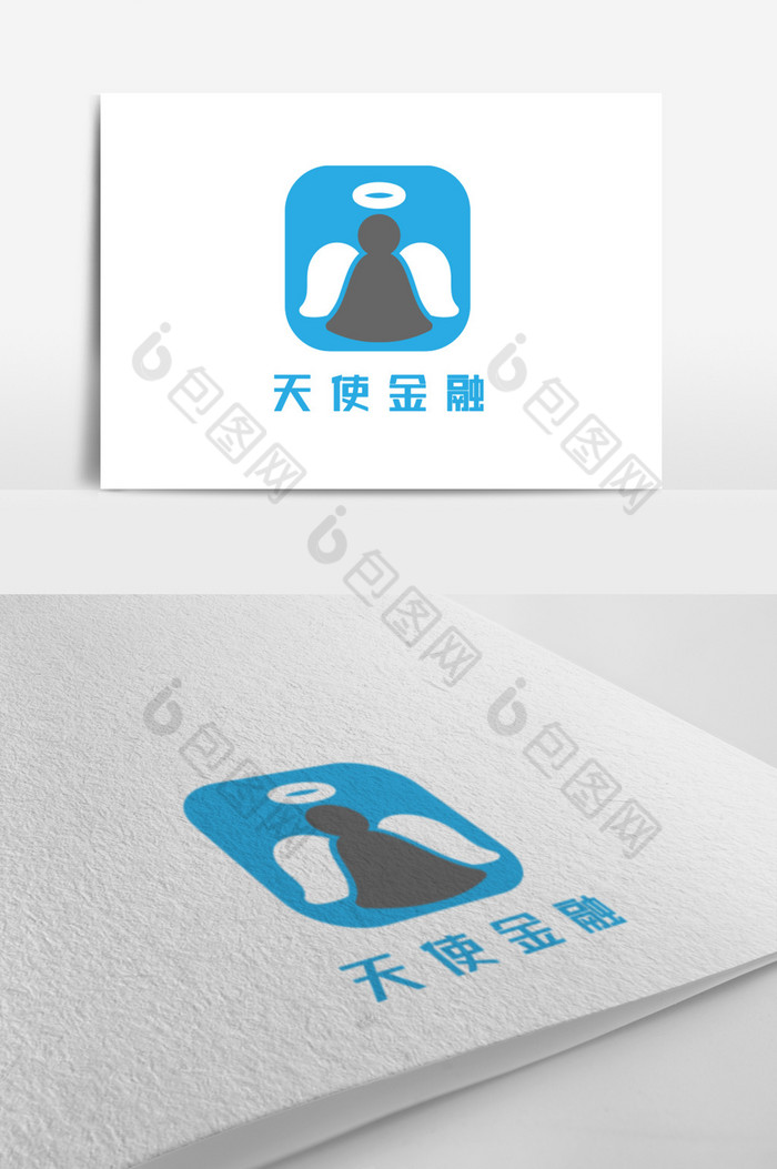 抽象天使金融logo图片图片