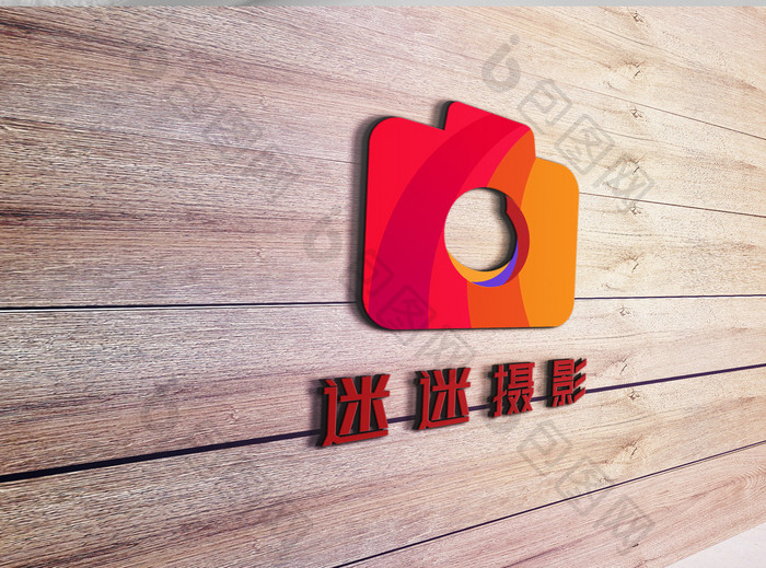 彩色相机摄影影视创意logo设计