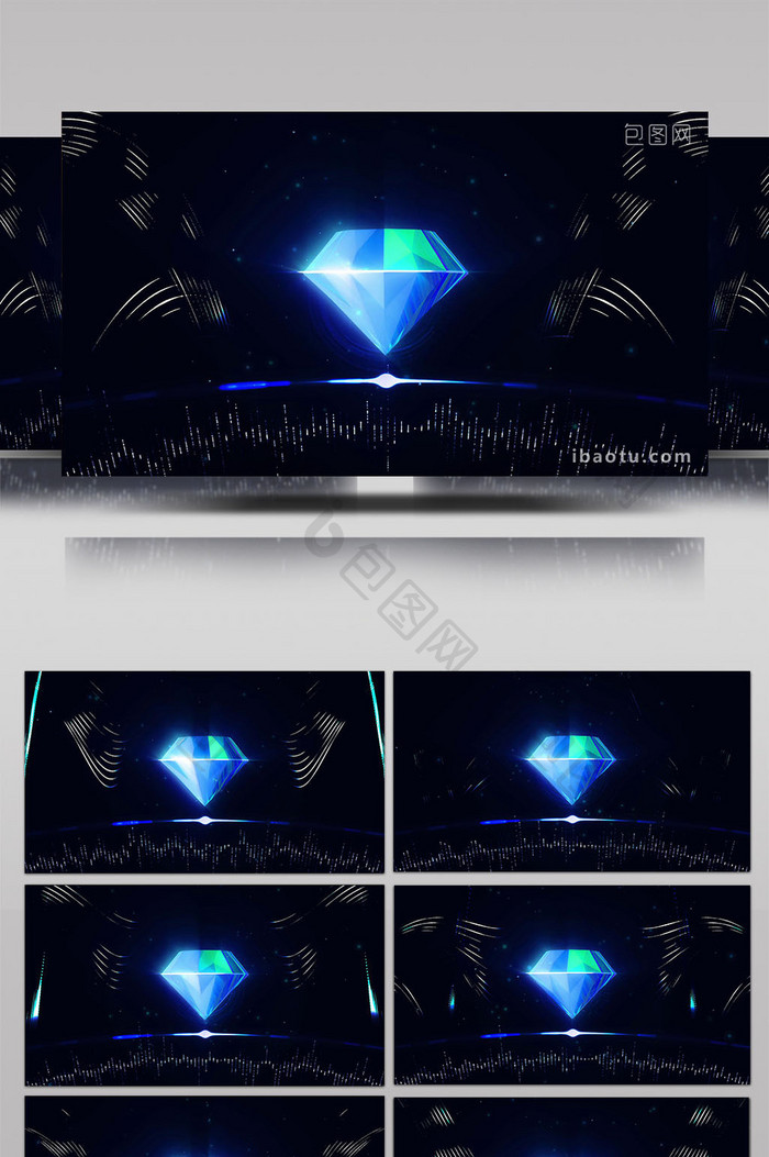 钻石流光舞台LED背景