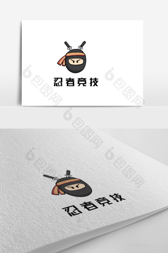 忍者头像游戏竞技创意logo设计图片