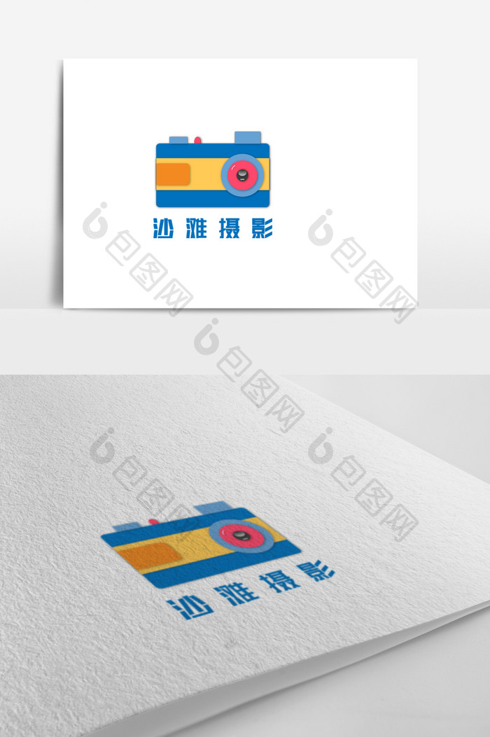 立体摄影照相创意logo设计