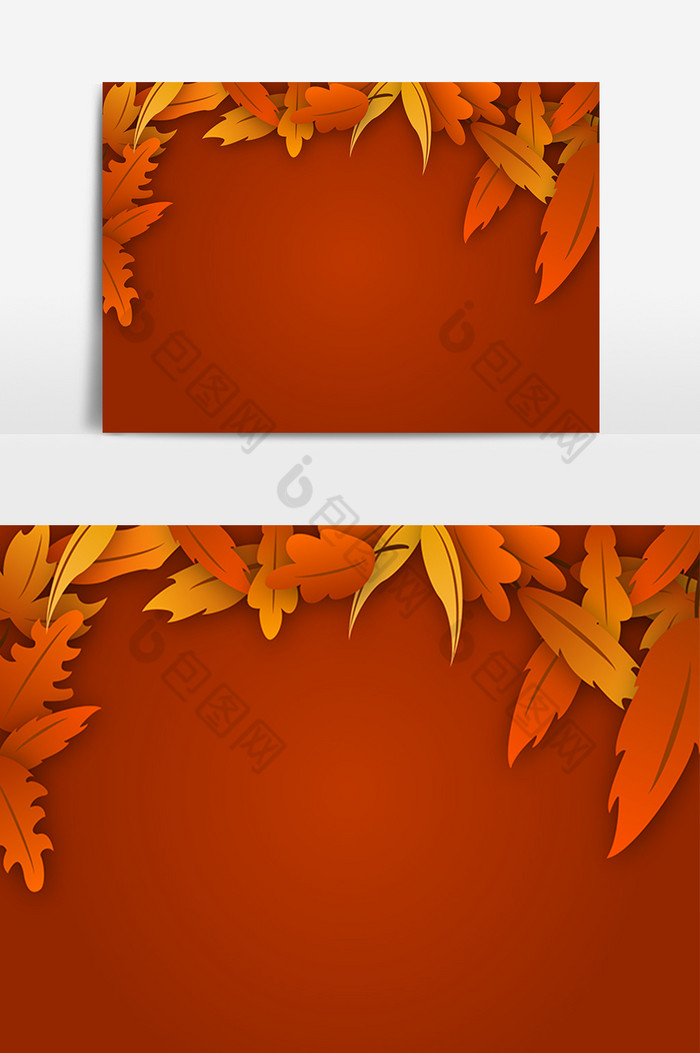 秋季树叶插画图片图片