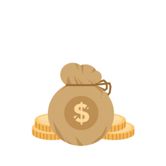 金色卡通钱袋金币硬币GIF小动画GIF动图850*850图片素材免费下载-编号1341056-潮点视频