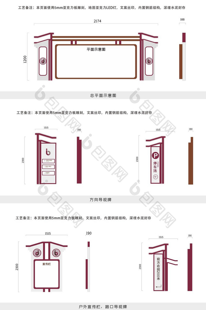 古镇景区全套导视