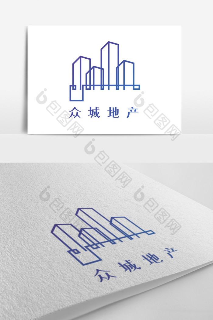 线条城市地产logo图片图片