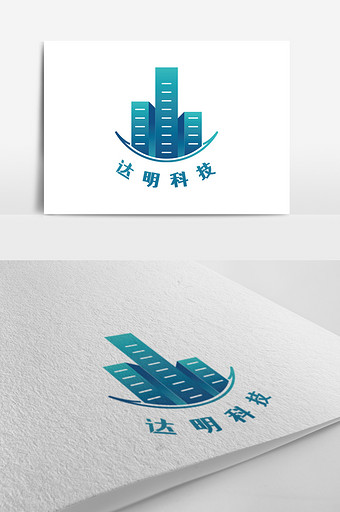 城市智能科技创意logo设计