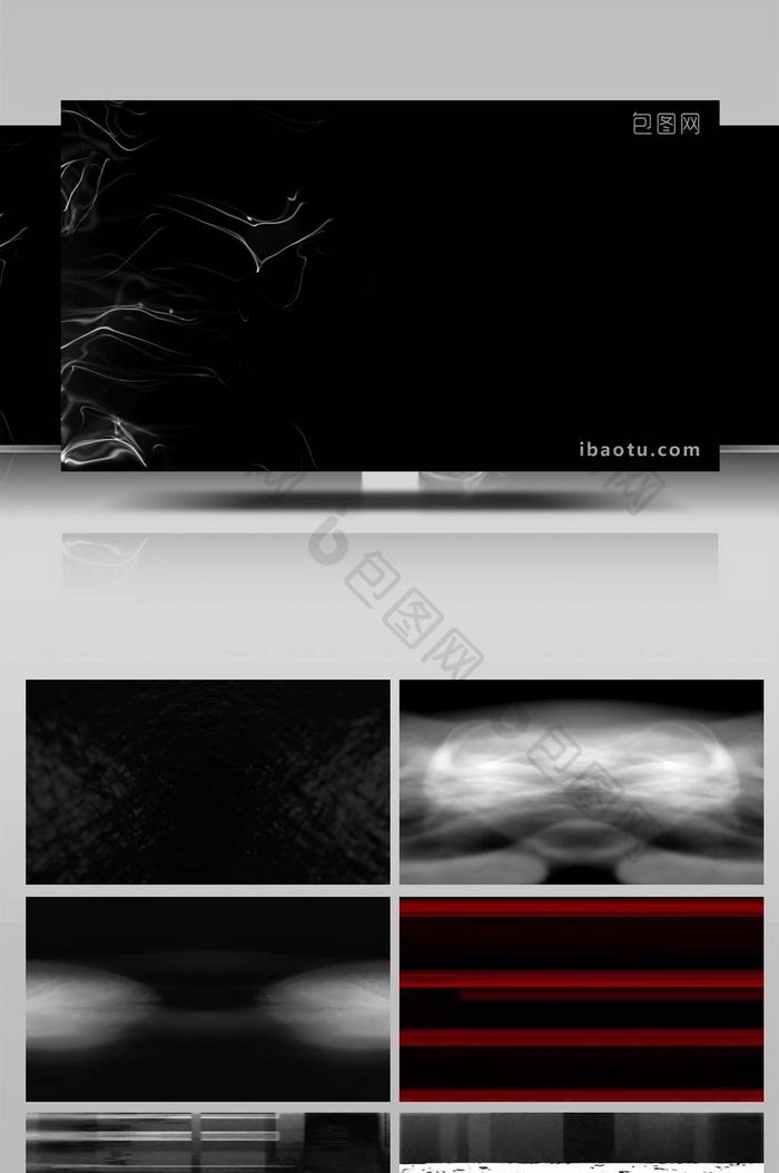 4k时尚炫酷黑白色背景led视频素材