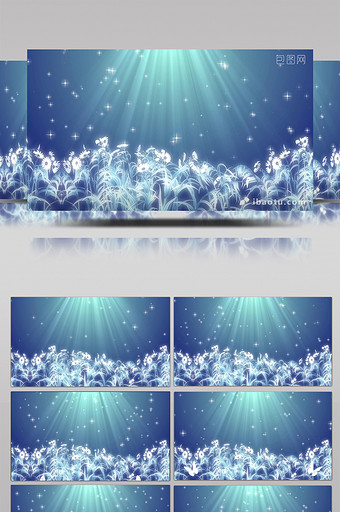 梦幻唯美舞台背景AE模板图片