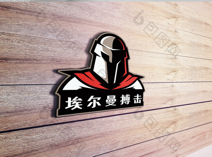 骑士硬汉格斗搏击运动创意logo设计