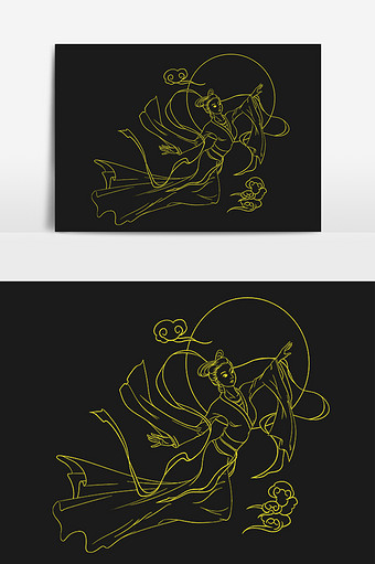 包图网 高清图片 嫦娥插画图片本素材所属分类为广告设计 ,主要用途为