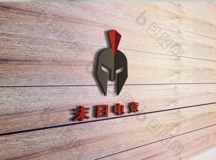 武士盔甲硬核电竞游戏创意logo设计