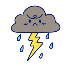 表情委屈难过乌云gif乌云雷阵雨闪电下雨动图gif自然风景阴天乌云云朵