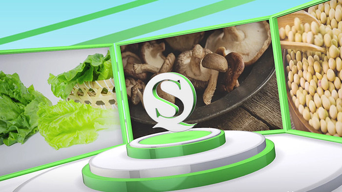 三维空间绿色食品安全生产推广宣传模板