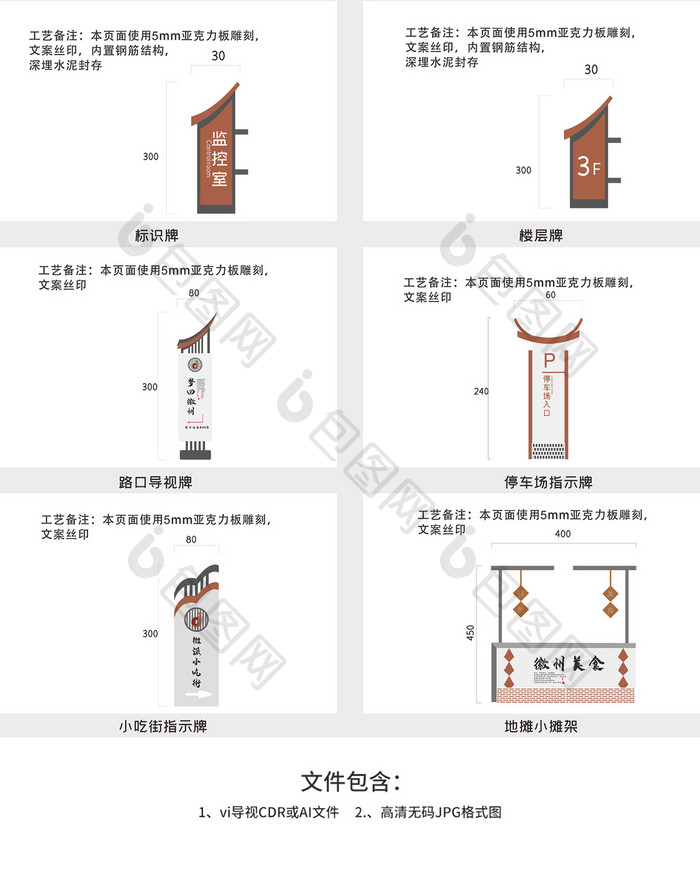 古镇景区VI导视全套