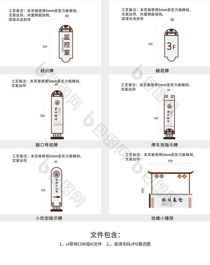 古镇景区导视全套