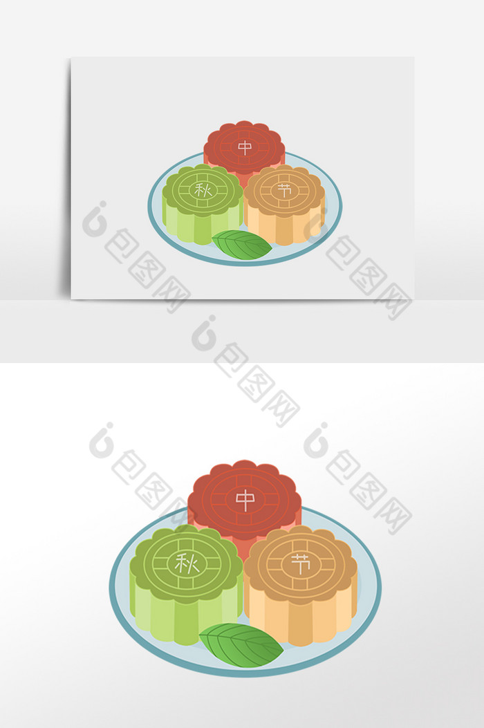 中秋节中秋彩色月饼图片图片