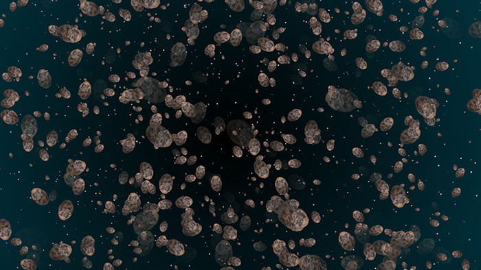 星空陨石背景视频