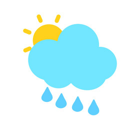气候太阳雨小动画动图gif动态元素