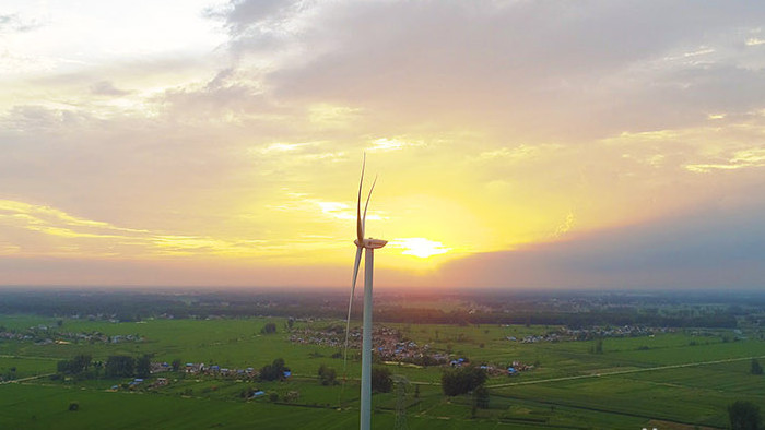 4K航拍新能源风力发电企业宣传