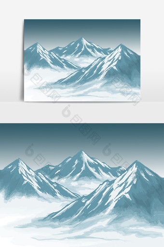 瑞士雪山雪峰山峰图片