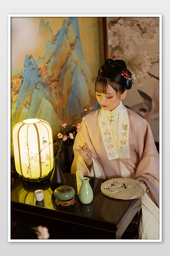 传统风格汉服中国风美女