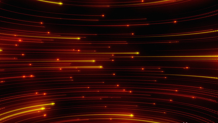 大气金色红色抽象粒子流动流光企业背景视频