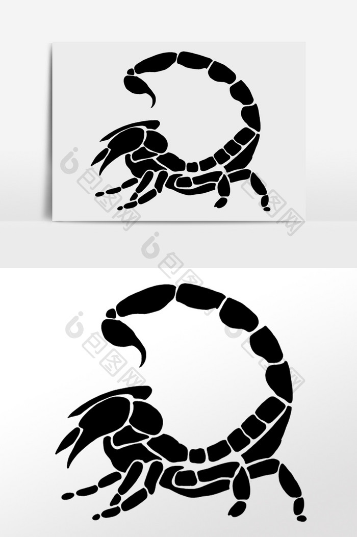 动物符号卡通蝎子