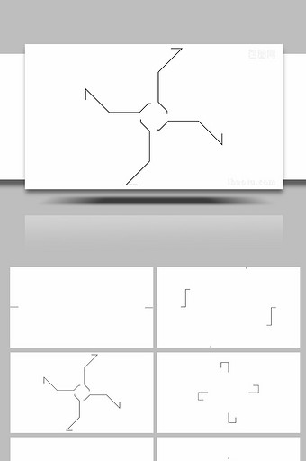 商务简洁课程LOGO展示片头动画PR模板图片