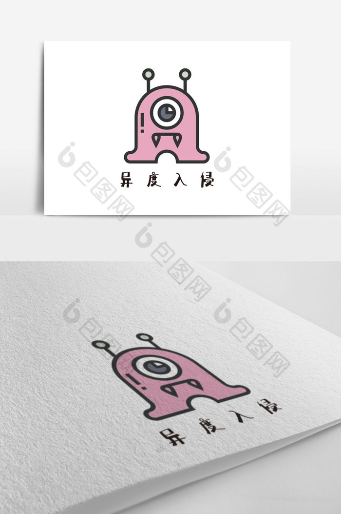 搞怪生物游戏logo图片图片