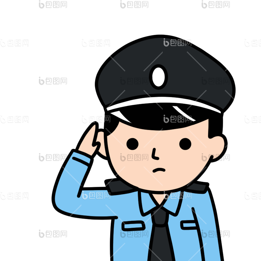 敬礼表情包下载-包图网