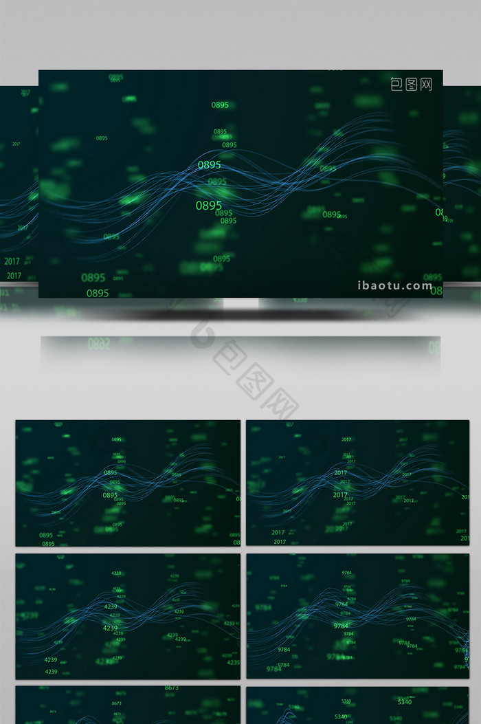 数据波动背景视频