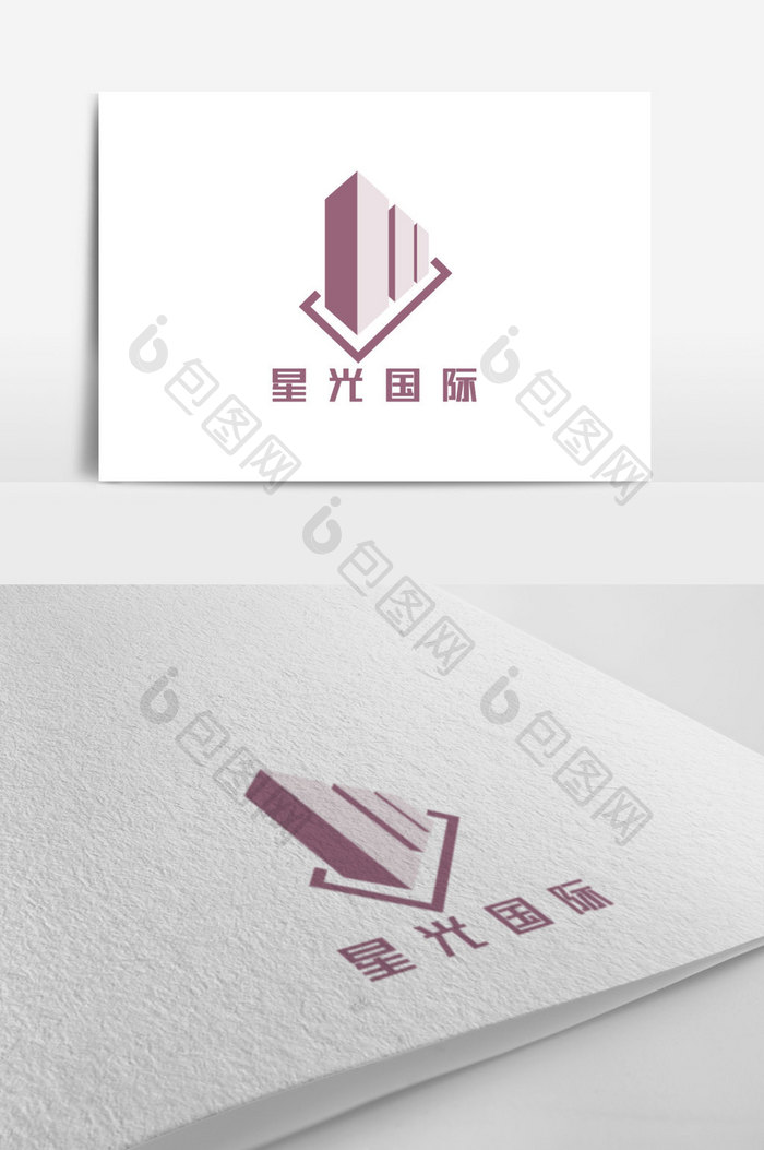 简约地产房产写字楼创意logo设计