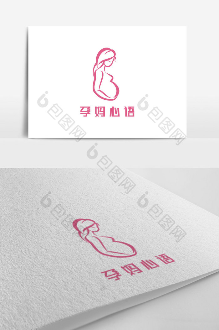 线条孕妇服装logo图片图片