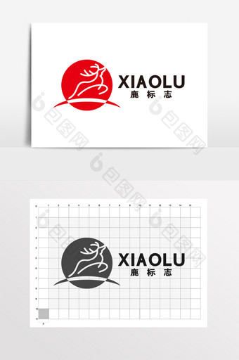 小鹿教育服装家纺LOGO标志VI图片