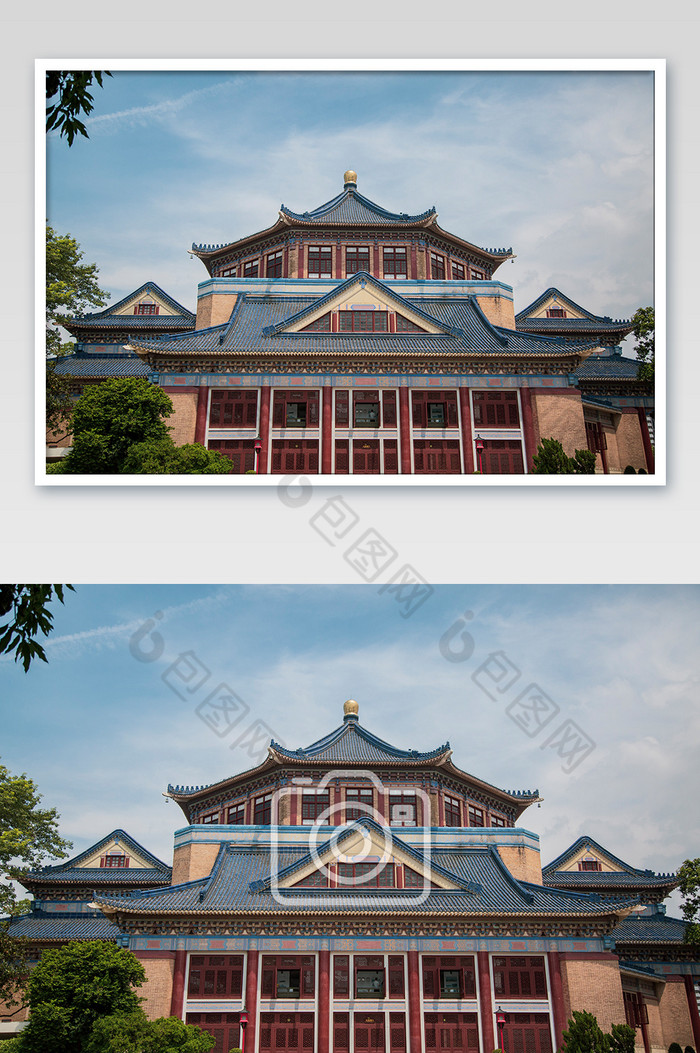宏伟中式宫殿式建筑摄影图片图片