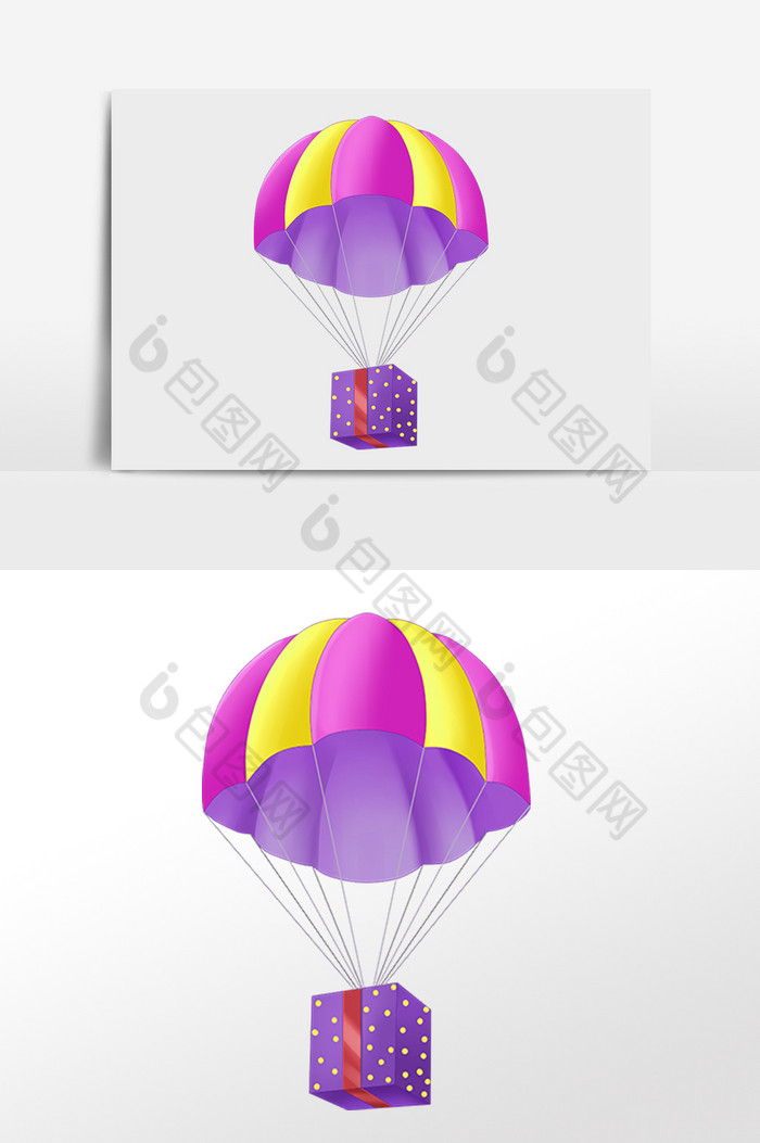 降落伞空投空投箱图片