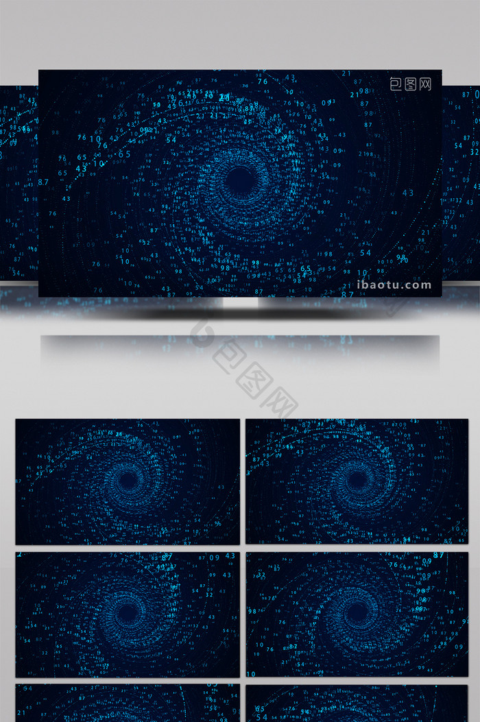 科技数字穿梭背景视频