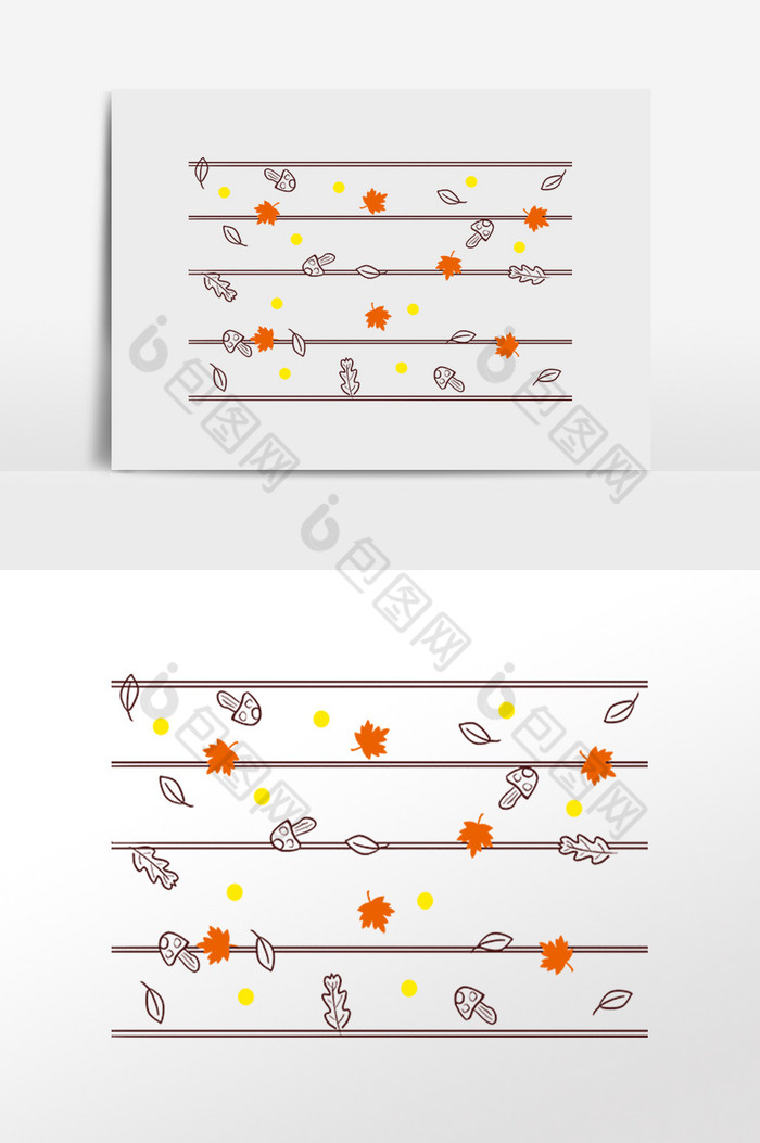 秋季秋天金秋底纹图片图片