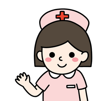 护士-挥手表情包动图gif
